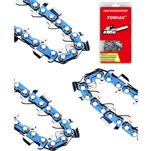 14 Inch Chainsaw Chain 3 Pack,050" Gauge, 3/8" Low Profile Pitch, 50 Drive Links Pole Saw Chain,Compatible with STIHL, MCCULLOCH, REMINGTON and More,S50