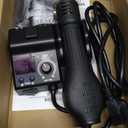 WEP 8858-V Hot Air Rework Station Kit with Compact Size, Integrated Nozzle Holder, 3 Nozzles, 2 Tweezers, Adjustable Temperature& Air Volume, PID Program, C/F Conversion and More