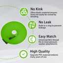 PWACCS Pressure Washer Hose for Power Washer 3600 PSI Kink Resistant Pressure Washing Extension Hose 50 FT x 1/4" Universal Electric Power Wash Hose for Replacement Compatible with M22 Fittings