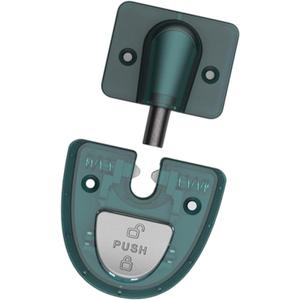 Magnetic Door Stoppers Without Drilling Silents Floor Mount Portable Door Holders for Bottom of Door Adhesive or Screws (Dark Green)