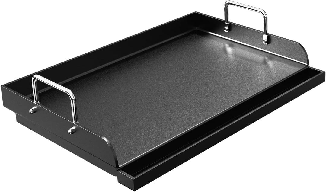Nonstick Griddle for Gas Grill, 25" x 16" Ceramic Coated Flat Top Griddle for Stove Top, Heavy-Duty, Even Heating, Easy Clean, for Outdoor BBQ & Everyday Cooking