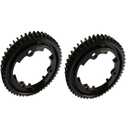 2pcs Harden Steel 50T Main Spur Gear 1 Mod M1 for 1/5 Traxxas X-Maxx 1/7 Traxxas XO-1 1/10 Traxxas New E-Revo 2.0 MAXX 6448 Upgrade Parts Black