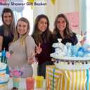 YELLOW LOTUS Large Gift Baskets Empty To Fill - 14 Cute Christmas Gift Baskets Empty for Women, Men, Graduation, Baby Toy Storage Boho Nursery Decor, White