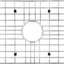 Sink Grid 26 inches x 14 18 W, grate Centered Drain with Corner Radius 3-12 inches, Stainless Steel kitchen protector, rack for bottom of sink, accessories, Large