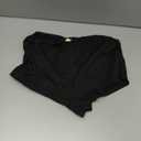 Womens Micro Shorts Y2k Sexy Booty Shorts Low Waist Side Slit Cute Split Shorts Pj Sleepwear (Small, Black)