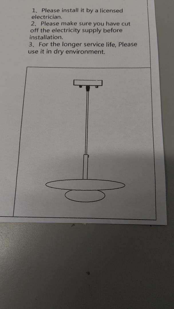 Flying Saucer Pendant Light, 11"W