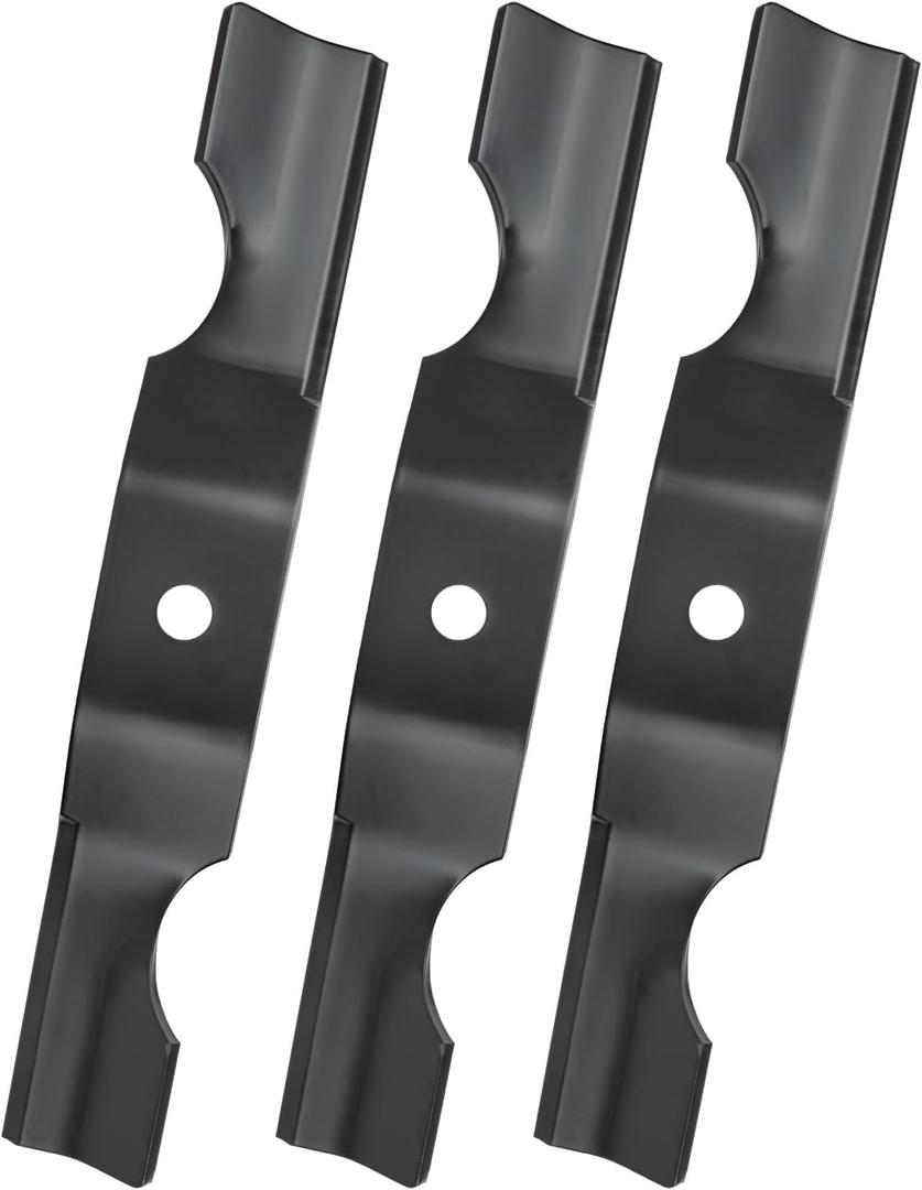 04265400 Notched High Lift Blades for 42" Mower Deck, Compatible with Gravely ZT 42 Zero Turn A-riens Zoom Series Lawn Mower, Replace 1134-9210-01, 3 Pack