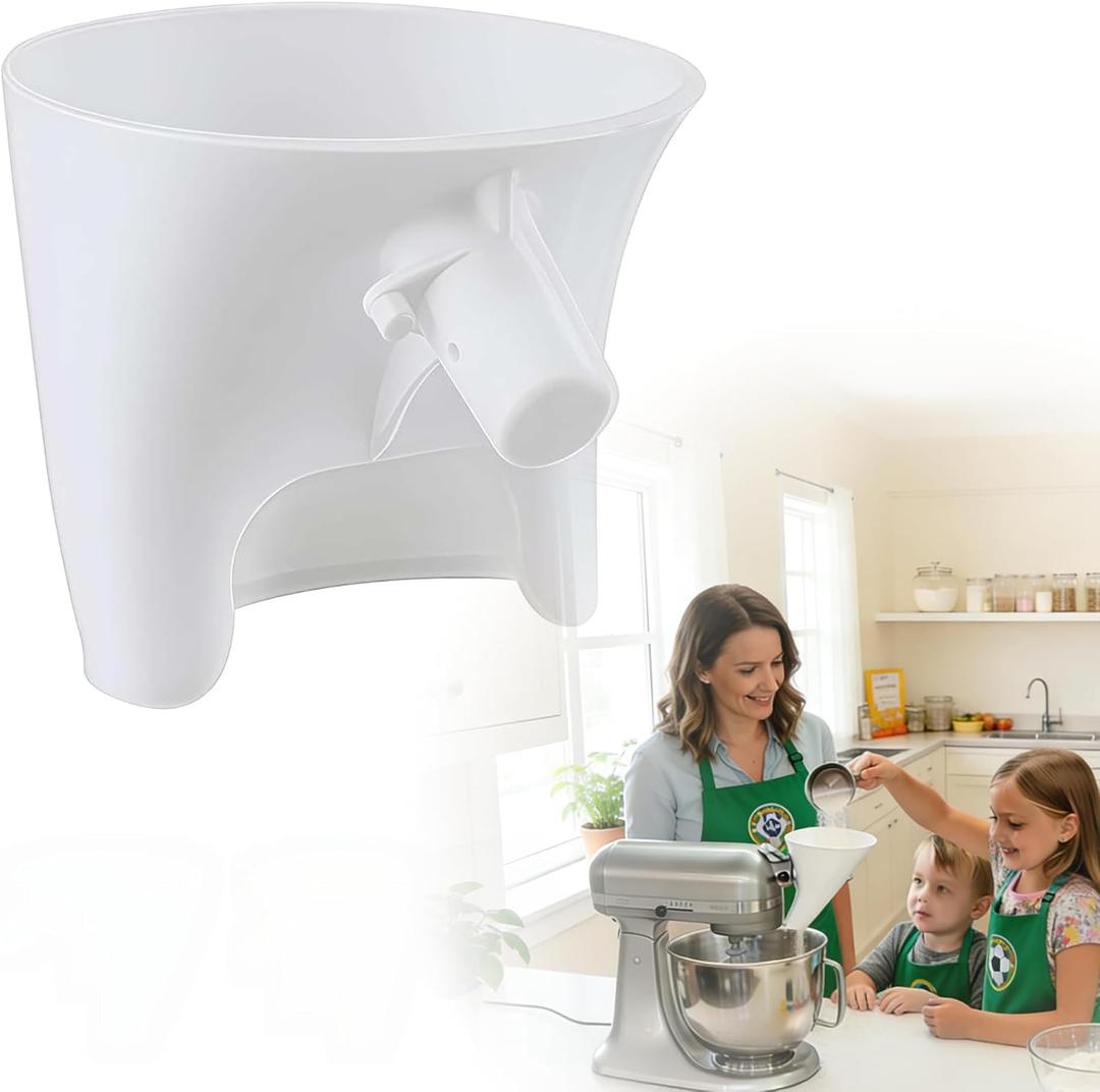Flour Funnel for Kitchen Aid Mixer