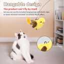 2 x Cat Toys Flapping Birds with Catnip Bags, Rechargeable Chirping Interactive Cat Toy Kicker, Lifelike Birdie Tweets, Indoor Enrichment Moving Wings Cat Exercise Toys for All Breeds Kitten Dog(Oriole) (A1)