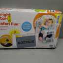Bright Starts Baby Bouncer Soothing Vibrations Infant Seat - Removable -Toy Bar, Nonslip Feet, 0-6 Months Up to 20 lbs (Safari Fun)