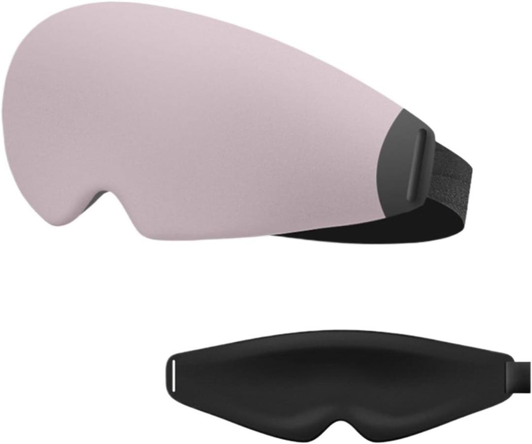 3D Sleep Mask for Students, Light Blocking Eye Cover for Fatigue Relief, Eye Mask for Sleep Soft Breathable Sleeping Mask for Nap, Home, Travel, Comfort(Medium,Light Purple)