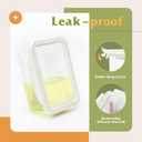 3 x Food Storage Containers with Silicone Stretch Pods for Food Storage in Fridge Reusable Plastic Food Saver with Elastic Lids Fresh Pod for Onions Kitchen Storage and Organization (M)