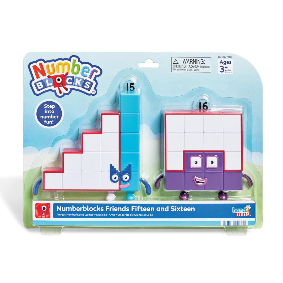 hand2mind Numberblocks Friends Fifteen and Sixteen Figure Pack, Ages 3+
