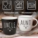 2 x Promoted to Aunt & Uncle 2026 Mugs Set, Pregnancy Reveal Announcement Mug Gifts, Pregnancy Announcement Mug Gifts, First Time Uncle & Aunt Gift, Baby Reveal Publicity Mugs Gift, 13Oz
