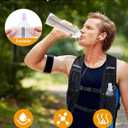 NOOLA Running Vest for Women Men, Lightweight Hydration Vest with Dual 500ML Soft Flasks, Water Backpack Hydration Pack, Adjustable Running Tail Chest Bag for Hiking Race Marathon Cycling