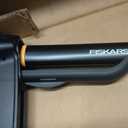 Fiskars Stand-Up Weed Puller Tool, 4 Serrated Stainless Steel Claws Grip Roots for Permanent Removal, Reinforced Foot Platform Penetrates Tough Soil, Easy-Eject & Ergonomic Offset Handle, 39"