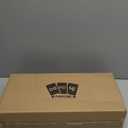 American Mahjong Set with 160 White Tiles and 4 Transparent Holders/Pushers, Portable American Style Mahjong Game, Classic Board Games for Family Night