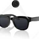 Piluyaa Smart Camera Glasses with 5MP Ultra-Wide Camera,Polarized Sunglasses Lenses, AI Voice Control, 4H Playtime, Wi-Fi/Bluetooth 5.3 for HD Video & Immersive Audio