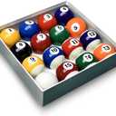 Billiard Balls Set 2-1/4" Regulation Size Pool Table Balls for Replacement (16 Resin Balls)
