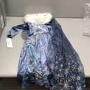 Luzlen Winter Snow Princess Costume for Girls Halloween Birthday Cosplay Dress with Cape Accessories Blue, 2-3 Years(Label 100)