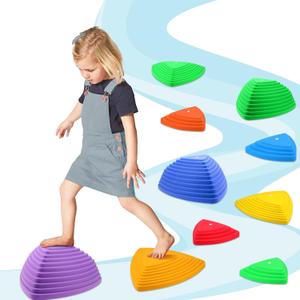 Gentle Monster Stepping Stones for Kids, Set of 11 PCS for Balance with Non-Slip Bottom - Exercise Coordination and Stability(11 PCS Classic) Gentle Monster Stepping Stones for Kids, Set of 11 PCS for Balance with Non-Slip Bottom - Exercise Coordination and Stability(11 PCS Classic)