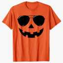 Funny Jack O Lantern Face Pumpkin Halloween Costume Men Boys T-Shirt M