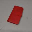 Asuwish Phone Case for Samsung Galaxy S21 FE 5G Wallet Cover with Tempered Glass Screen Protector Flip Credit Card Holder Slot Stand Purse Cell S 21 EF S21FE5G UW S21FE 21S G5 6.4 inch Women Men Red