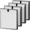 4 Pack APH3000 Replacement Filter Compatible with KNKA APH3000 Air Purifier, 3-in-1 HEPA Filter with CarbonTech Filters 99.97% of Pollen, Dust, Pet Dander, Smoke, Odors