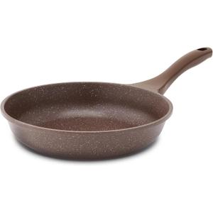 SENSARTE Nonstick Frying Pan Skillet, Non Stick Omelette Pan, Healthy Stone Cookware Chef's Pan PFOA Free, Toffee Brown (8 Inch)