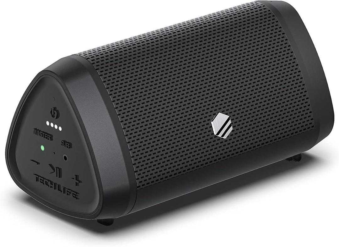 Tech-Life Mini Portable Wireless Small Bluetooth Speaker with High Volume for Outdoor Activities - Waterproof Bluetooth Speaker with Crystal Clear Sound and Long Battery Life