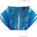 color cosplayer Mermaid Gloves Fish Scale Arm Sleeves Print Fin Halloween Costume Accessories for Women and Girls