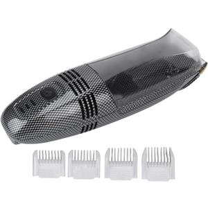 Diydeg Electric Hair Clipper, USB Recharge Light Vacuum Hair Trimmer with Automatic Hair Suction, Electric Body Hair Trimmer with 4 Combs, Cordless Haircut Toddler Haircut Kit