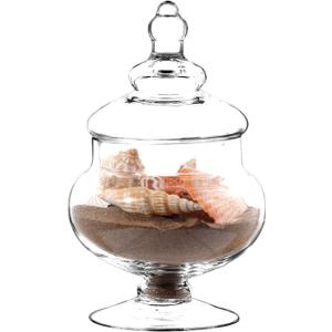 Apothecary Jars Glass Decorative Jars,Candy Buffet Display, Elegant Storage Jar, Decorative Wedding Candy Organizer Canisters A3