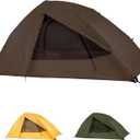 TETON Sports Vista Quick Tent; Dome Camping and Backpacking Tent; Easy Instant Setup; Clip-On Rainfly Included (Brown), 1 Person 