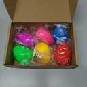 6 Pack Easter Basket Stuffers for Kids , Easter Bunny Squishy Stress Balls, FlourMade Easter Toys for Stress Relief, 6 Colors, Easter Gifts & Decor(Egg Shape) Pack of 2