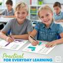 Scribbledo Small Dry Erase Boards for Students, 6 Pack 9 x 12 Double Sided White Boards with 6 Erasers, Student White Boards for Classroom, Personal Whiteboards for Kids, Mini Lap Boards