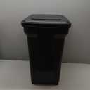 IRIS USA Airtight Dog Food Storage Container, WeatherPro, Up to 40 lbs, Removable Wheels, for Dog Cat Bird and Other Pet Food Storage Bin, Keep Fresh, Translucent Body, Made in USA, Smoke/Black