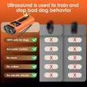 Dog Bark Deterrent Device 65FT Range Anti Barking Device for Dogs, Stops Neighbors Dog Barking with 3 Ultrasonic Frequencies (25/30/40kHz) & 5 Sound Modes, for Indoor & Outdoor Training