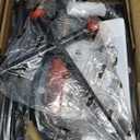 SONGMICS Dresser for Bedroom, Chest of Drawers, Steel, MDF, 4 Non-Woven Fabric Drawers, Storage Organizer Unit, Closet, Entryway, Ink Black and Ebony Black ULGS314B01S