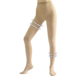 Beister Medical Compression Pantyhose for Women Men, Opaque Closed Toe 20-30mmHg Graduated Support Tights, Waist High Compression Leggings for Varicose Veins, Edema, Flight, DVT (XX-Large, Beige)