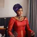 Women's African Turban Head Wrap Braid Beanie Cap Headwear Crystals Twisted Head Turbans for Women (Purple)