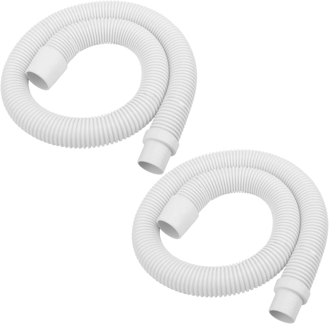 Two Pack 48" Universal Pool Vacuum Hose, Premium Replacement Suction Hose for Kreepy Krauly, Baracuda G3/G4, Hayward Navigator, Pool Vac Ultra & AquaBug