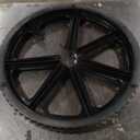 Rubbermaid Commercial Products 8.75 Cubic Foot, All-Weather, Big-Wheel Cart/Yard Cart/Lawn Cart/Wheelbarrow, Yardwork/Landscaping/DIY Projects, Durable/Weather Resistant, Black