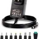 9V Power Supply AC Adapter DC 9Volt Power Adapter Charger 9V Power Cord with 8 Interchangeable DC Plug for 100mA 300mA 400mA 500mA 600mA 700mA 800mA 900mA 1000mA Equipment