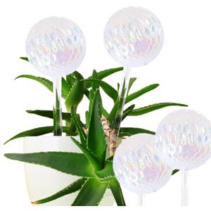 Plant Watering Ball 4 Packs Automatic Watering Pot Potting, Automatic Watering Ball for Indoor and Outdoor Plants, Glass Watering Ball Suitable for Plant Lovers