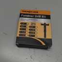 1/2" Forstner Drill Bits, 3Pcs Forstner Bit Set for Wood, 1/2" Drilling Bit Woodworking Hinge Cutter Tool Kits for Wood Plywood Plastic