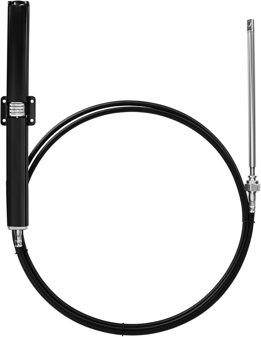 17ft Boat Rack Steering Cable Compatible with Seastar SH5210P SH5230P(NFB) SH91610P SH91630P(NFB) Helms, Fit for SS14117 SS15117 Back Mount Rack Steering System 1996+, Replace SSC13417