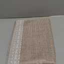 Vonabem 100% Waterproof Rectangle PVC Tablecloths, Vinyl Tablecloth with Flannel Backing, Wipeable Plastic Table Cover for Dinning, Picnic, Indoor and Outdoor(Brown, 52"x70")