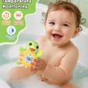 Baby Bath Thermometer, Digital Water Temperature Monitor for Newborns & Toddlers, Accurate Temperature Readings, BPA-Free, F/C, Floating Turtle Toy with Bath Water Safety