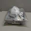 PINVNBY Dwarf Hamster Cage, Small Animal Cages, 2-Tier Travel Portable Mouse Cage Hamster Carrier with Castle House Running Exercise Wheels, Water Bottle and Food DishGray (13.78*10.23*11.02 in)